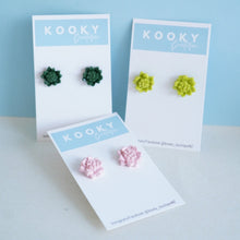 Load image into Gallery viewer, Succulent Flower Studs