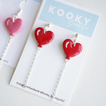 Load image into Gallery viewer, Heart Balloon Earrings