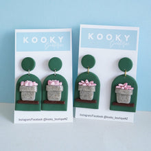 Load image into Gallery viewer, Succulent Shelf Life Earrings