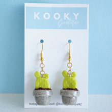 Load image into Gallery viewer, Cactus Pot Plant Earrings - In Stock