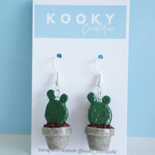 Load image into Gallery viewer, Cactus Pot Plant Earrings - In Stock