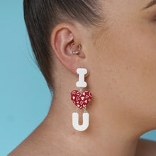 Load image into Gallery viewer, I Love You Earrings