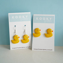 Load image into Gallery viewer, Rubber Duck Earrings