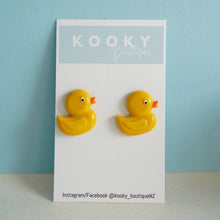 Load image into Gallery viewer, Rubber Duck Earrings