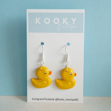 Load image into Gallery viewer, Rubber Duck Earrings