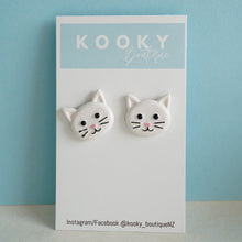 Load image into Gallery viewer, Cat Face Earrings