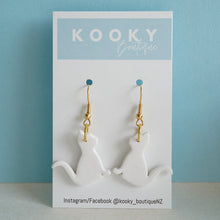 Load image into Gallery viewer, Cat Silhouette Earrings