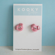 Load image into Gallery viewer, Pink Pig Earrings