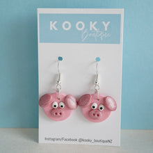 Load image into Gallery viewer, Pink Pig Earrings