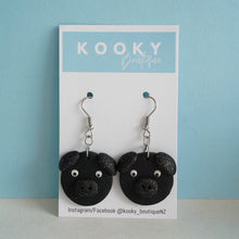 Load image into Gallery viewer, Black Pig Earrings