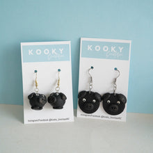 Load image into Gallery viewer, Black Pig Earrings