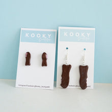 Load image into Gallery viewer, Chocolate Fish Earrings