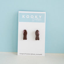 Load image into Gallery viewer, Chocolate Fish Earrings