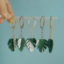 Load image into Gallery viewer, Monstera Keyring