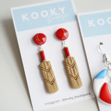 Load image into Gallery viewer, Cricket Bat Earrings
