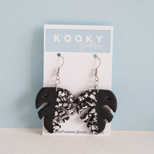 Load image into Gallery viewer, Monstera with Foil Earrings
