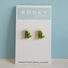 Load image into Gallery viewer, Sugar Cookie Christmas Tree Earrings