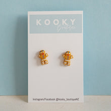 Load image into Gallery viewer, Light Brown Gingy Studs