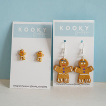 Load image into Gallery viewer, Light Brown Gingy Studs