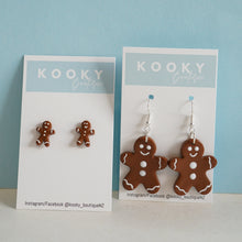 Load image into Gallery viewer, Classic Gingerbread Man Earrings
