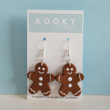 Load image into Gallery viewer, Classic Gingerbread Man Earrings