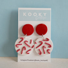 Load image into Gallery viewer, Candy Cane 2 Drop Earrings