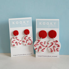 Load image into Gallery viewer, Candy Cane 2 Drop Earrings