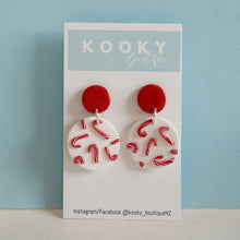 Load image into Gallery viewer, Candy Cane 2 Drop Earrings