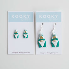 Load image into Gallery viewer, St Patrick's Day Gnome Earrings