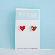 Load image into Gallery viewer, Sugar Cookie Heart Stud