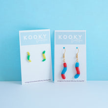 Load image into Gallery viewer, Gummy Worm Earrings - In Stock