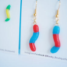 Load image into Gallery viewer, Gummy Worm Earrings - In Stock