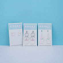 Load image into Gallery viewer, Flower Crown Bunny Earrings