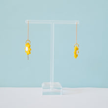 Load image into Gallery viewer, Single Sunflower Thread Earrings