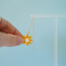 Load image into Gallery viewer, Single Sunflower Thread Earrings