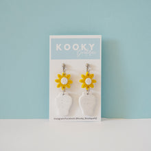 Load image into Gallery viewer, Sunflower Pot Plant Earrings
