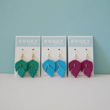 Load image into Gallery viewer, Feather Leaf Earrings