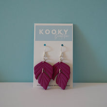 Load image into Gallery viewer, Feather Leaf Earrings