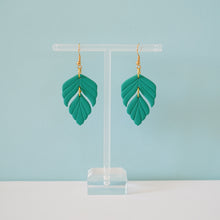 Load image into Gallery viewer, Feather Leaf Earrings