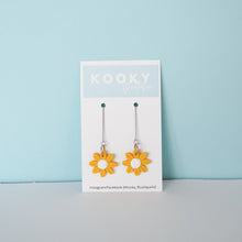Load image into Gallery viewer, Single Sunflower Thread Earrings