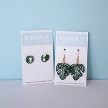 Load image into Gallery viewer, Monstera Earrings