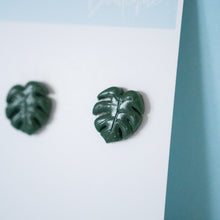 Load image into Gallery viewer, Monstera Earrings
