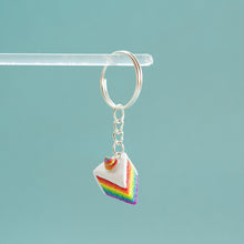 Load image into Gallery viewer, Rainbow Cake Keyring