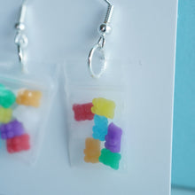 Load image into Gallery viewer, Gummy Bear Lolly Bag Earrings