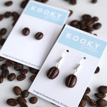 Load image into Gallery viewer, Coffee Bean Earrings