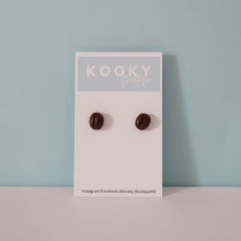 Load image into Gallery viewer, Coffee Bean Earrings