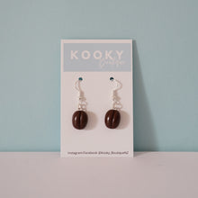 Load image into Gallery viewer, Coffee Bean Earrings