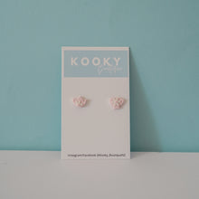 Load image into Gallery viewer, Pink Flower Cup Earrings