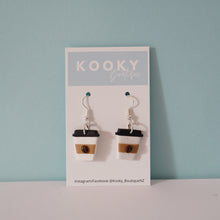 Load image into Gallery viewer, Coffee Takeaway Cup Earrings