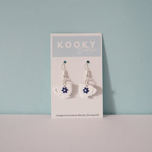Load image into Gallery viewer, Marble Tea Cup Earrings